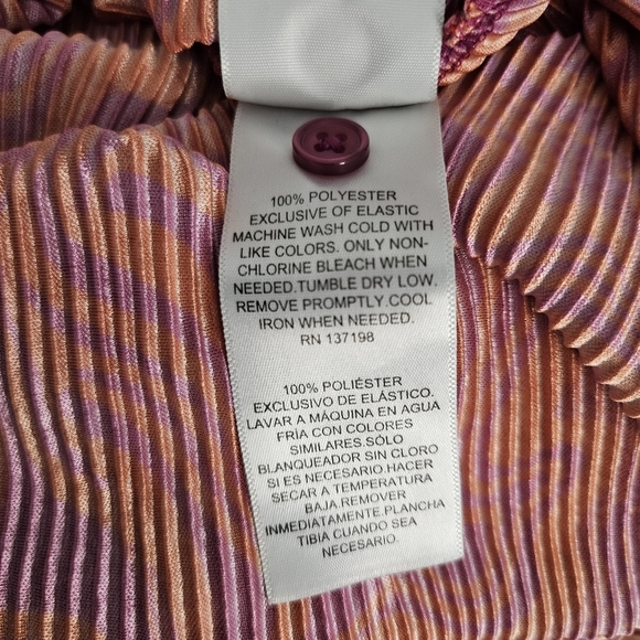 NINA Parker Plisse Pleated Maxi Dress Size 1X - Picture 12 of 13